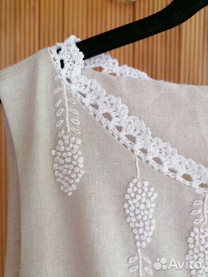 Платье женское льняное 44 размер