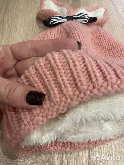 Шапка зимняя для девочки 50 52