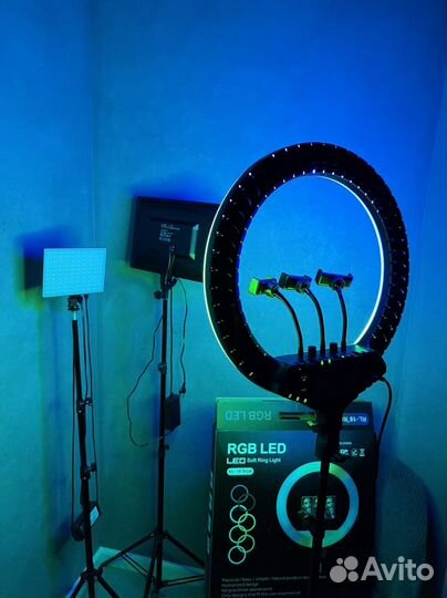 Кольцевая лампа 45 см RL-18 RGB