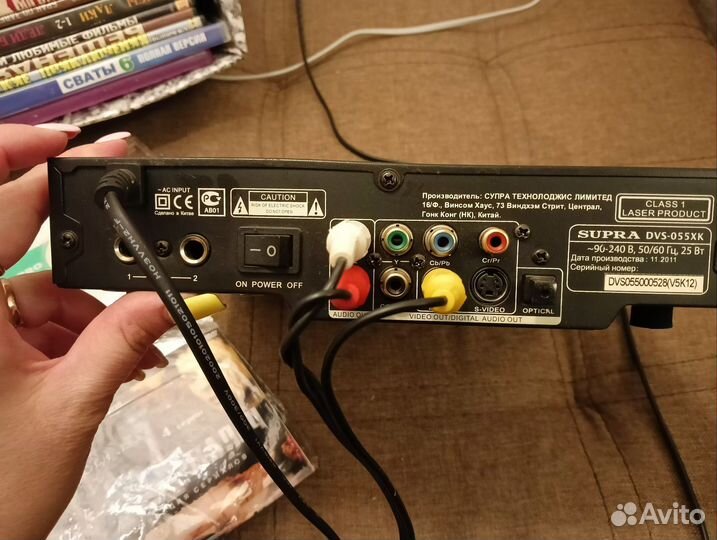 Dvd проигрыватель+диски кино, музыки, мультики