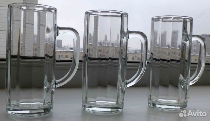 Пивные кружки, 0.4 л, France, 3 шт