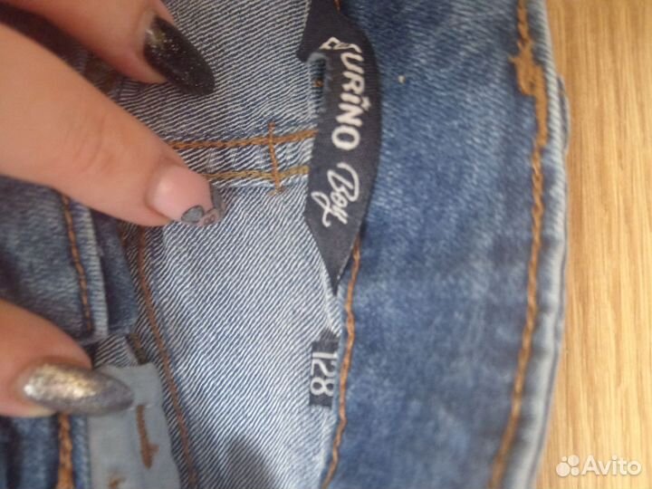 Джинсы на мальчика 128