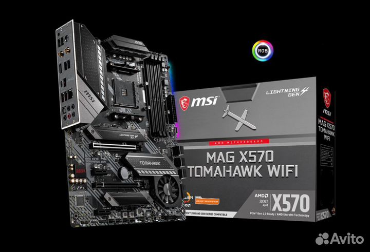 Процессор AMD ryzen 9 5950x+ мп MSI x570 tomahawk