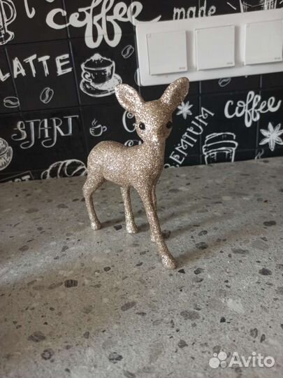Декоративная лань в блёстках