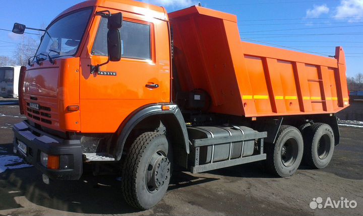 Доставка сыпучих грузов камаз 65115 (самосвал 15т)
