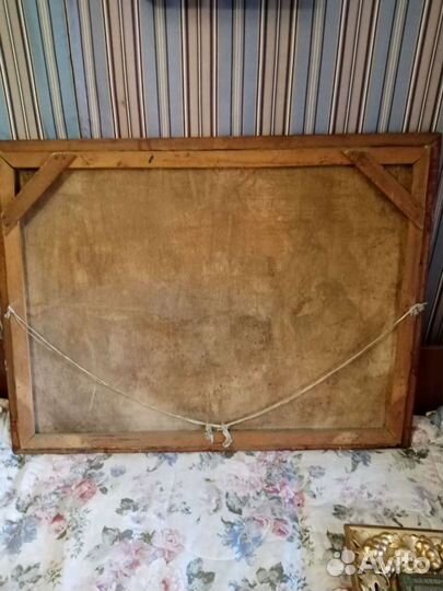 Картина масло конец 19 века Мусоргский и