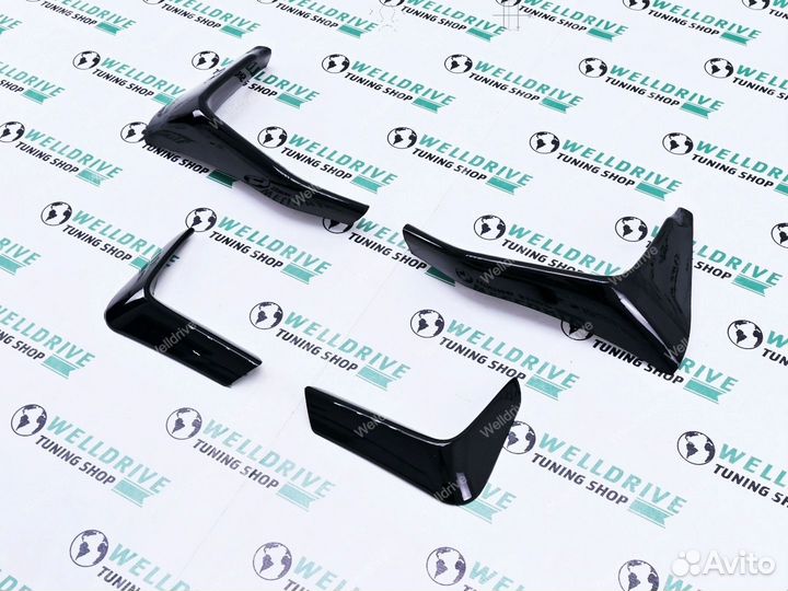 Накладки на задний бампер BMW M3 F80 F81 клыки