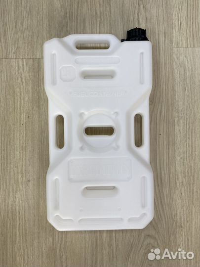 Плоская канистра Экстрим + 10 литров (белая)