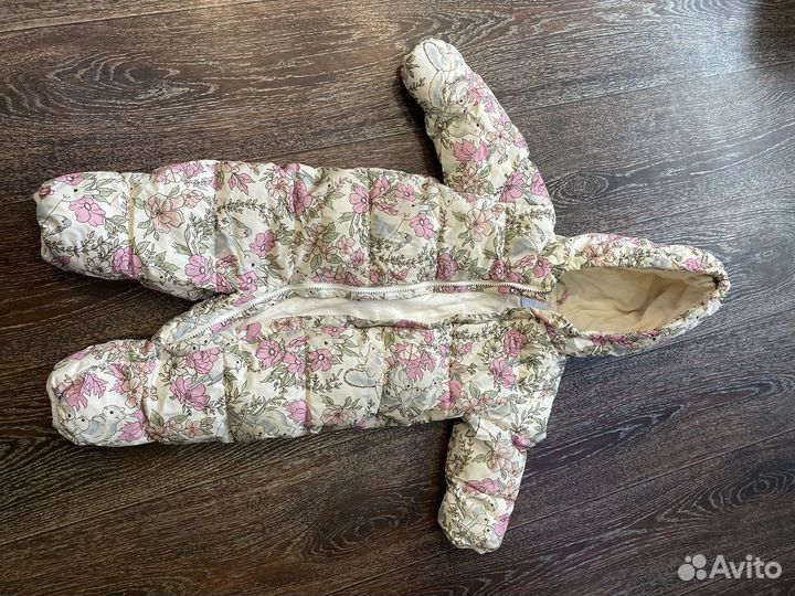 Зимний комбинезон на девочку 80
