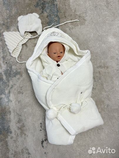 Комплект на выписку вязаный