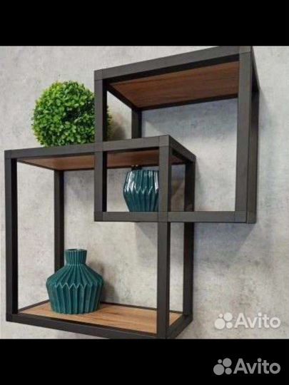 Полка настенная в стиле лофт