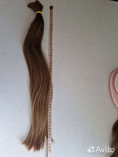 Волосы натуральные срез