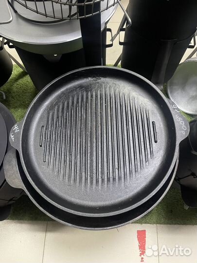 Чугунная сковорода гриль