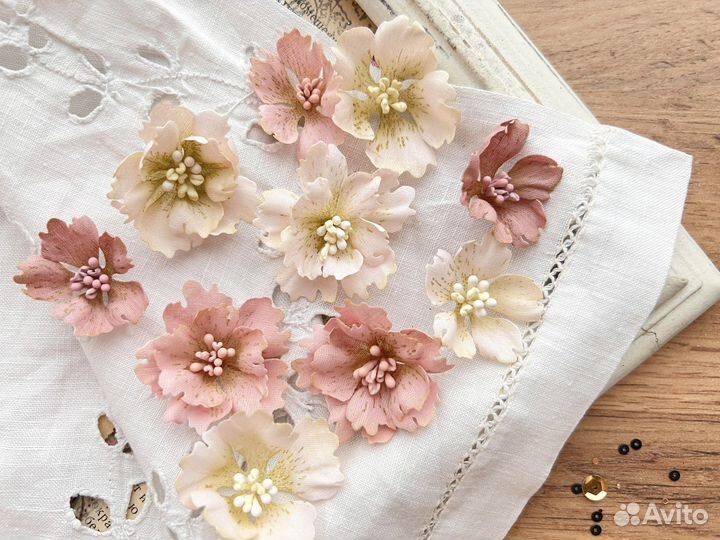 Цветы для скрапбукинга