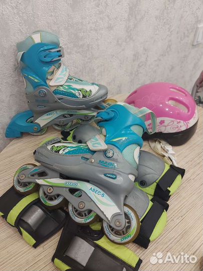 Роликовые коньки размер 30-33