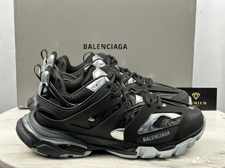 Кроссовки Balenciaga Track Sneaker Black Silver