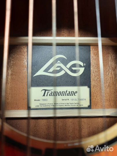 Акустическая гитара LAG T88D