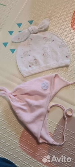 Шапочка для новорожденной девочки