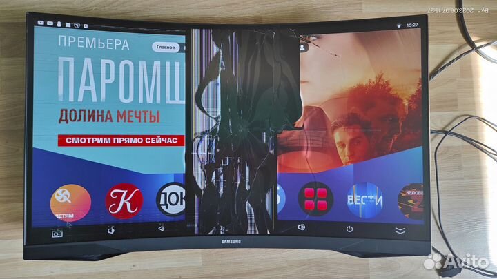 Монитор Samsung c27g55tqwi на запчасти