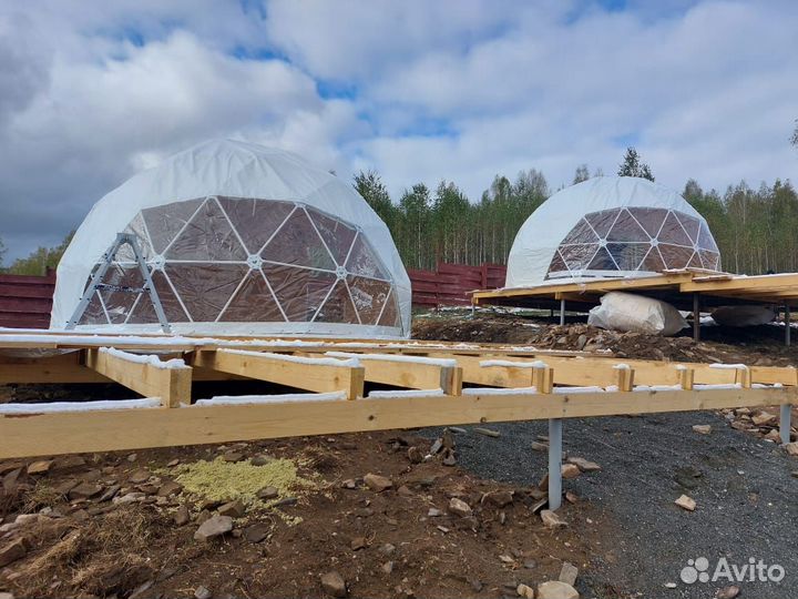 Геокупол для глэмпинга, сфера
