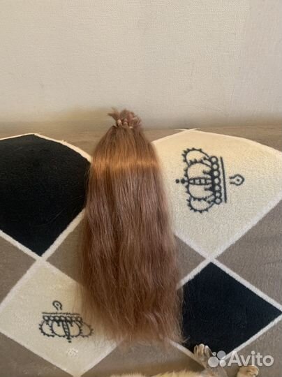 Волосы натуральные срез 53 см