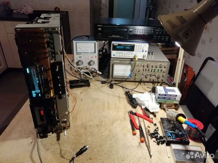 Ремонт катушечных и кассетных магнитофонов и cd