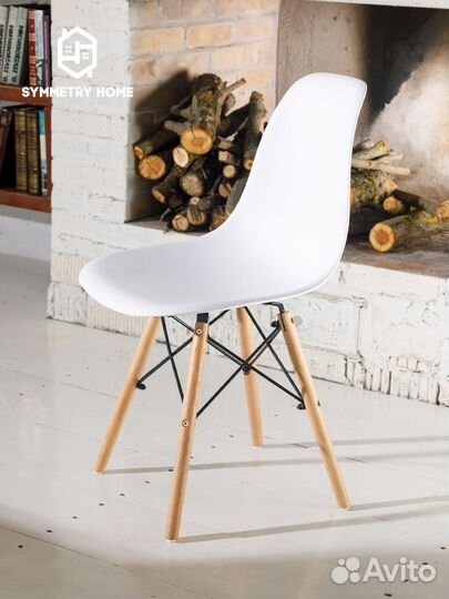 Стул белый в стиле eames DSW