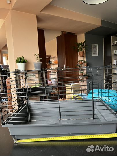 Клетка с домиком и гамаками для грызунов