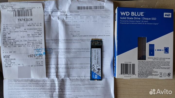SSD М.2 WD 1Tb WDS100T2BOB игровой