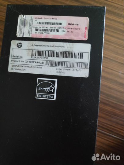 Компьютер HP Compaq 6200 Pro
