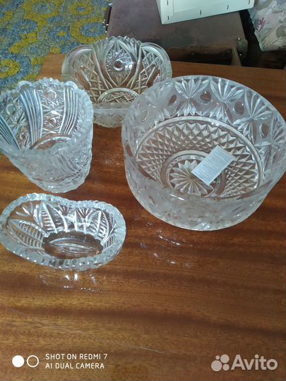 Посуда из хрусталя времён СССР
