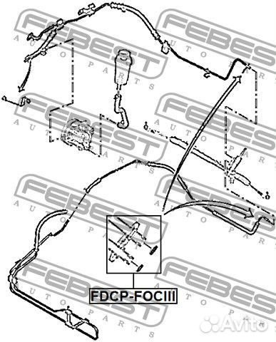 Кольцо уплотнительное трубки г.у.р. комплект fdcpf