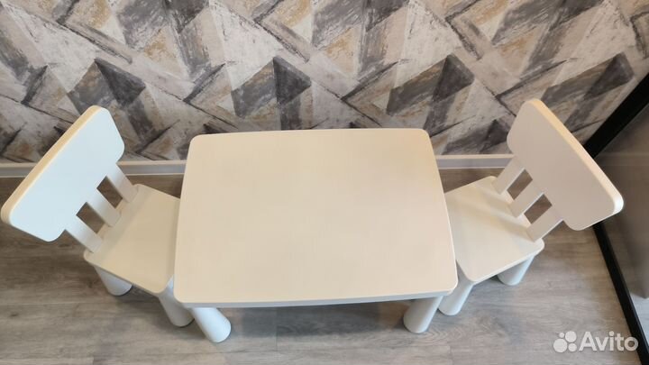 Детский стол, стул икеа Маммут