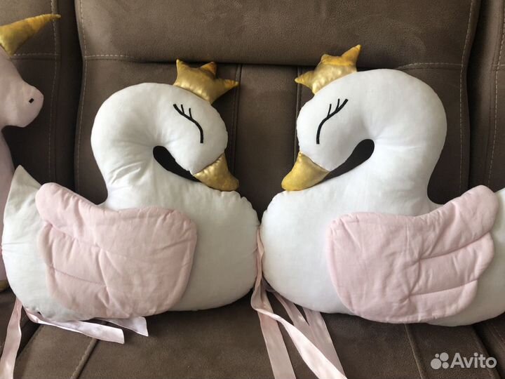 Бортики в кроватку зверюшки