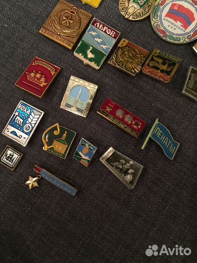 Значки СССР города