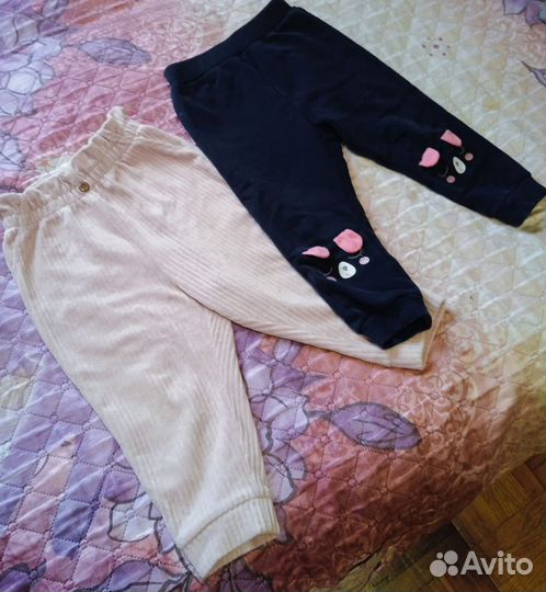 Большой пакет одежды для девочки 80-86