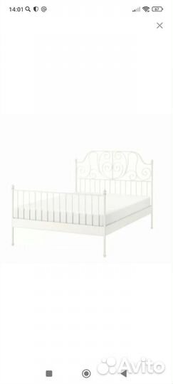 Каркас кровати 140х200 икеа лейрвик