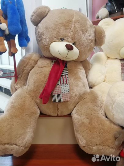 Плюшевый медведь новый, размер 1м