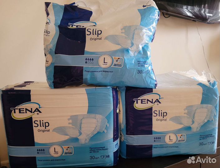 Подгузники для взрослых Tena slip original (Large)