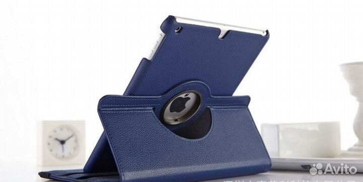 Чехол на iPad 2/3/4 поворотный 360 Темно-синий
