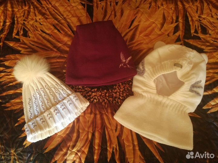 Шапки/варежки/шлем для девочек