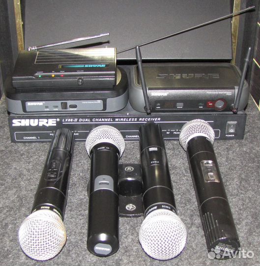 Микрофоны вокальные Shure SM58 PG58 4шт Радио Pro