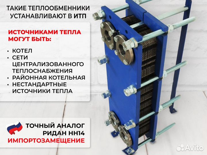 Разборный теплообменник SN14-20- вентиляция, 183кВ