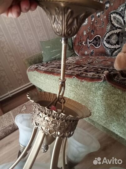 Люстра потолочная большая бу