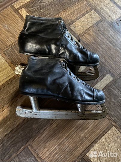 Коньки хоккейные СССР 41 размер натур.кожа