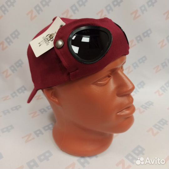 Кепка с очками C.P. Company 11115, бордовая CP