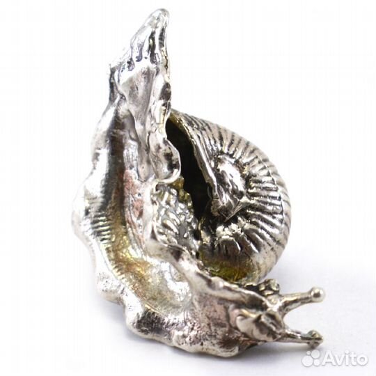 Статуэтка - миниатюра «Улитка». Серебро