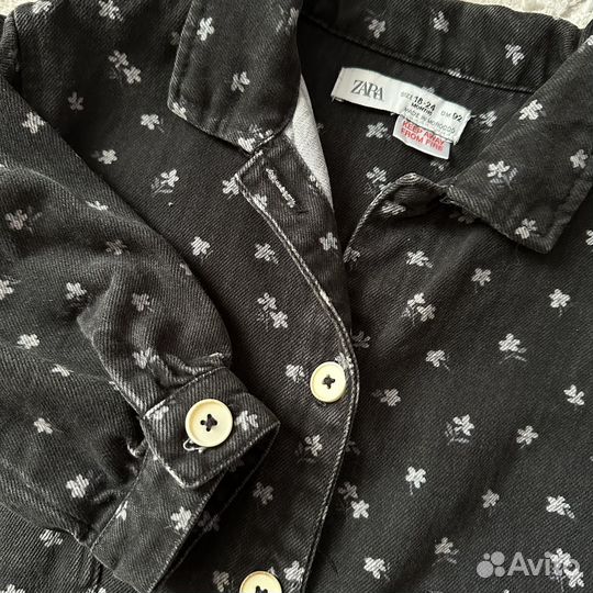 Джинсовая рубашка zara детская