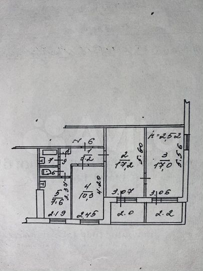 3-к. квартира, 64,4 м², 2/9 эт.
