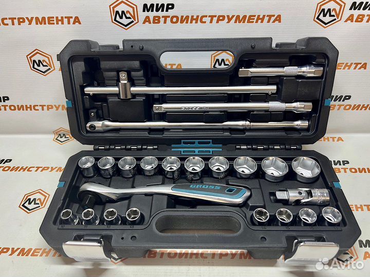 Набор инструментов 1/2, 120 зубьев, 24 пр